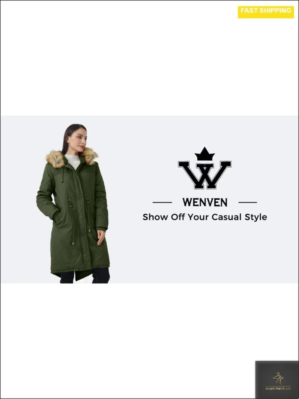 Women's Hooded Sherpa Lined Parka Jacket Winter Coat Cotton Insulated